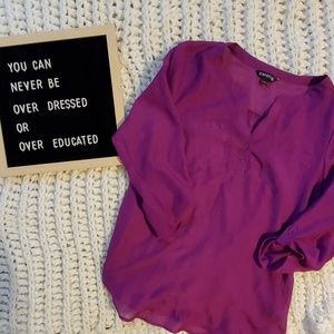 ❗2 for $20❗Purple Express Blouse